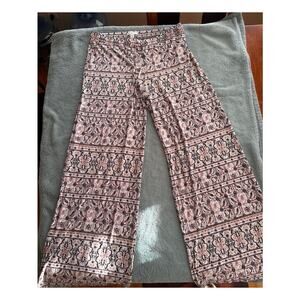 Cato Printed Stretch Pull-On Pants Medium